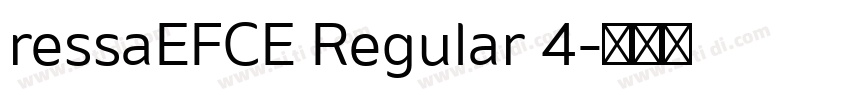 ressaEFCE Regular 4字体转换